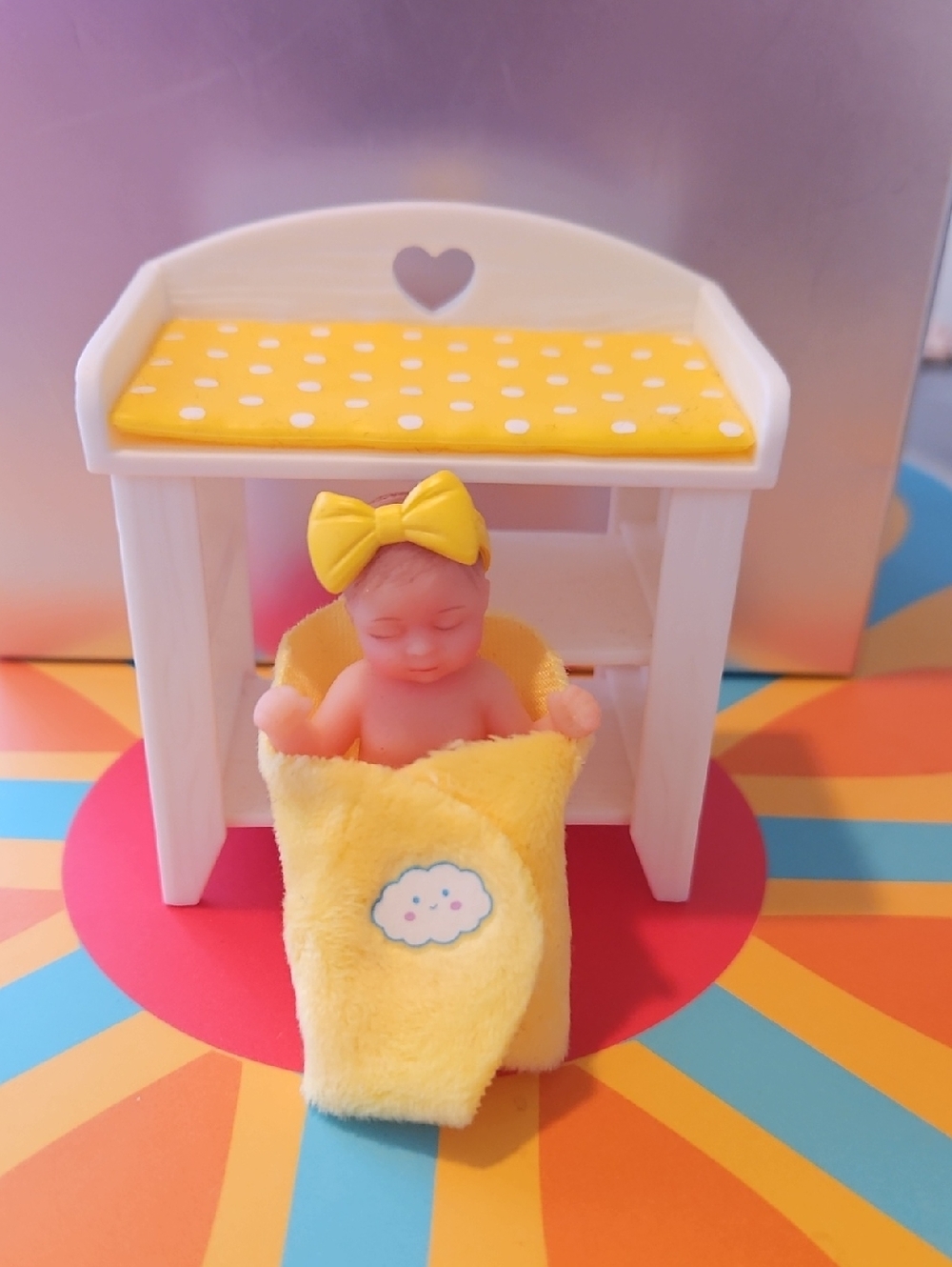 Zuru Mini Baby Doll with Polka Dot Changing Pad - Picture 6 of 7